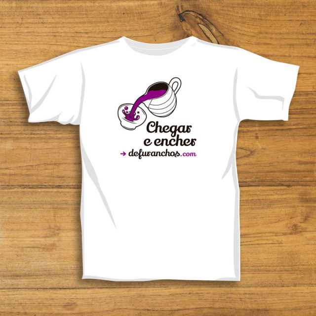 Camiseta Chegar e encher